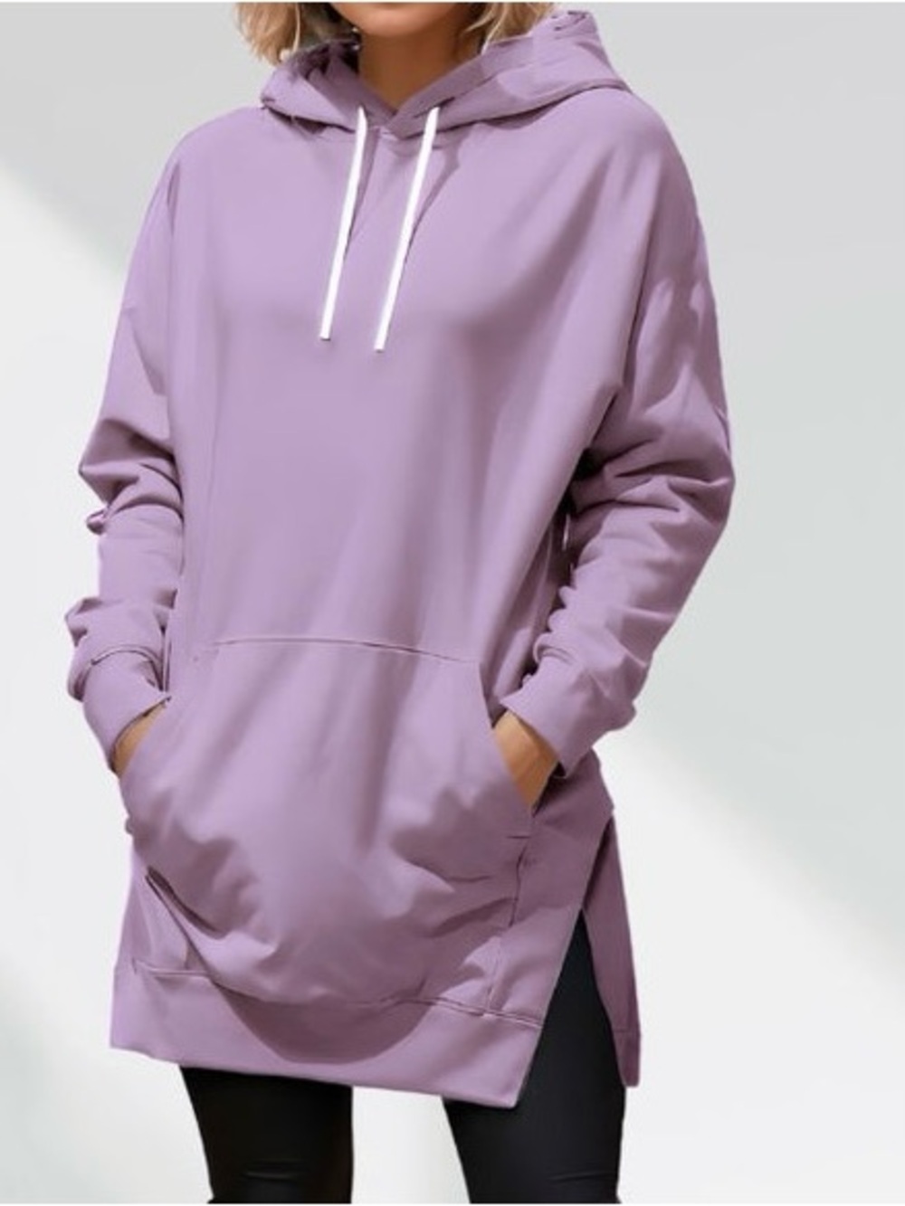 The Warmy Womens Lavender Oversized Hooded Dress size XXL New in bag